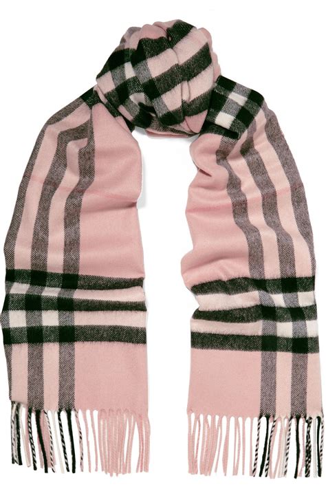 burberry pink scarf cashmere